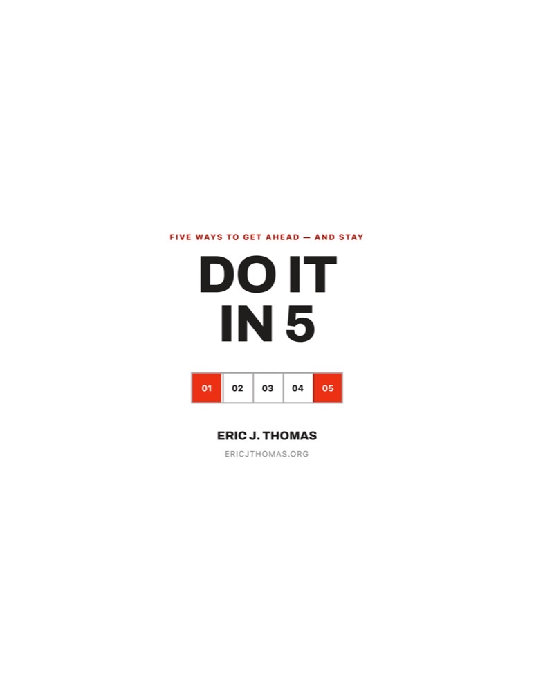 Do It In 5: Five Ways to Get Ahead and Stay, book cover